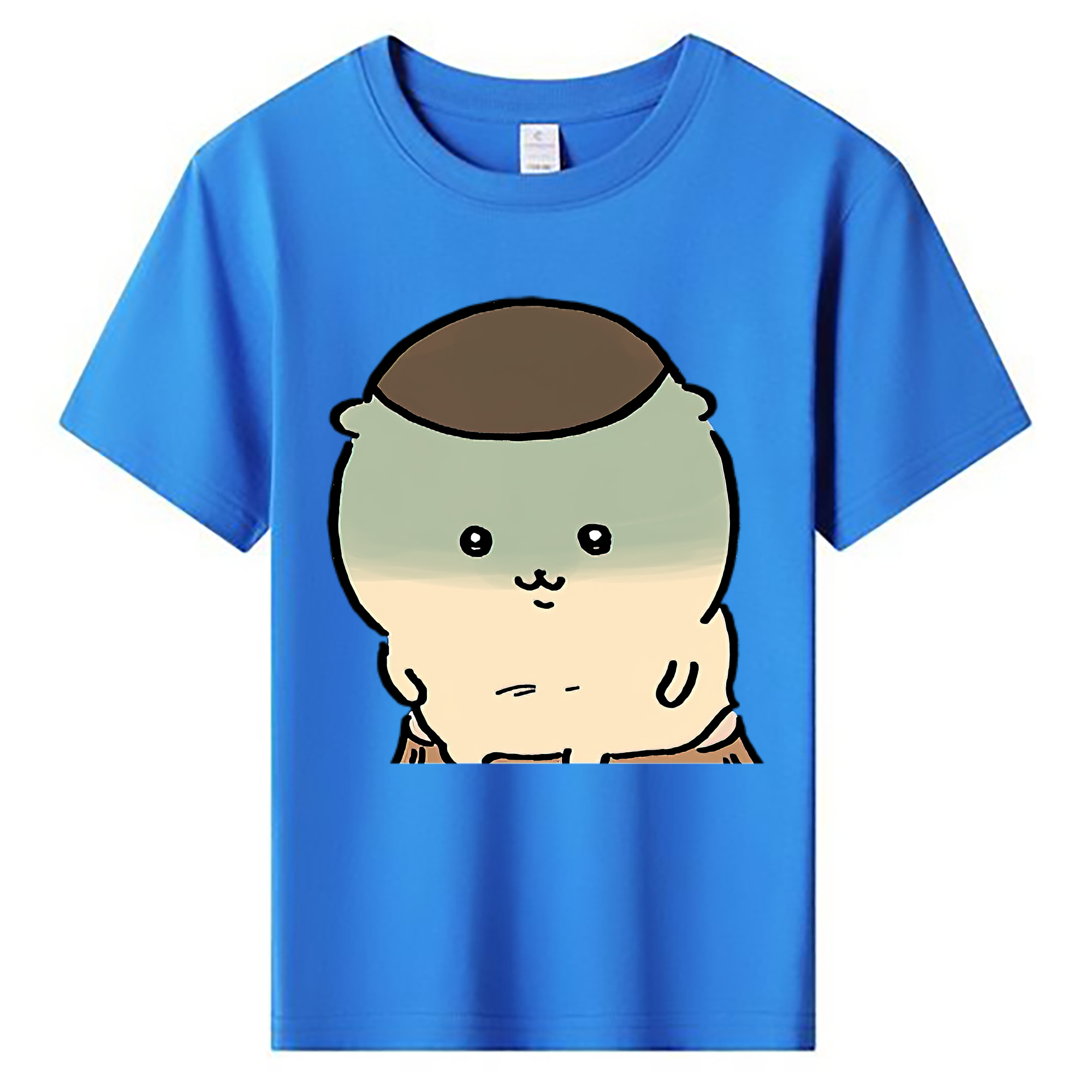 （画像用） ちいかわ くりまんじゅう Chii-kawa kuri manjū 綿100％キッズTシャツ（フロントプリント）
